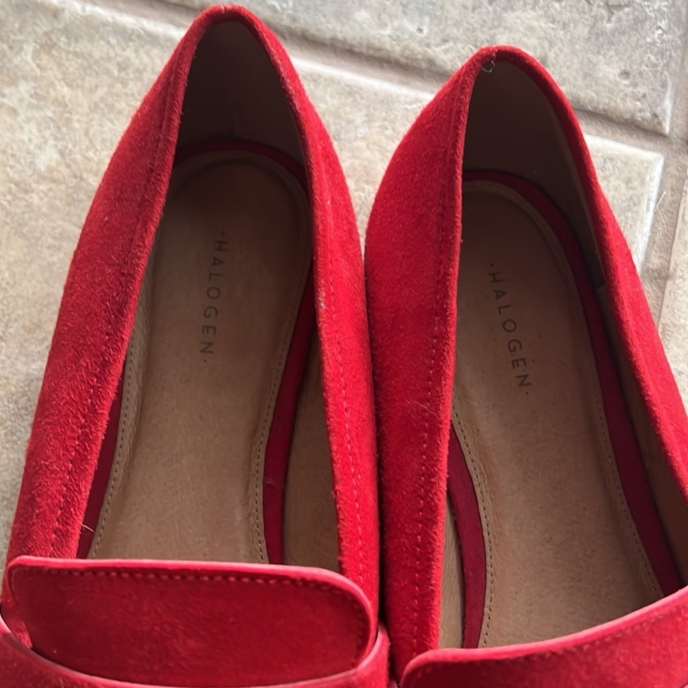 Halogen Red Suede Loafers - Picture 5 of 13
